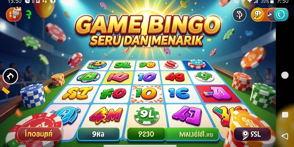 Screenshot menampilkan momen seru permainan Bingo di 9SL.