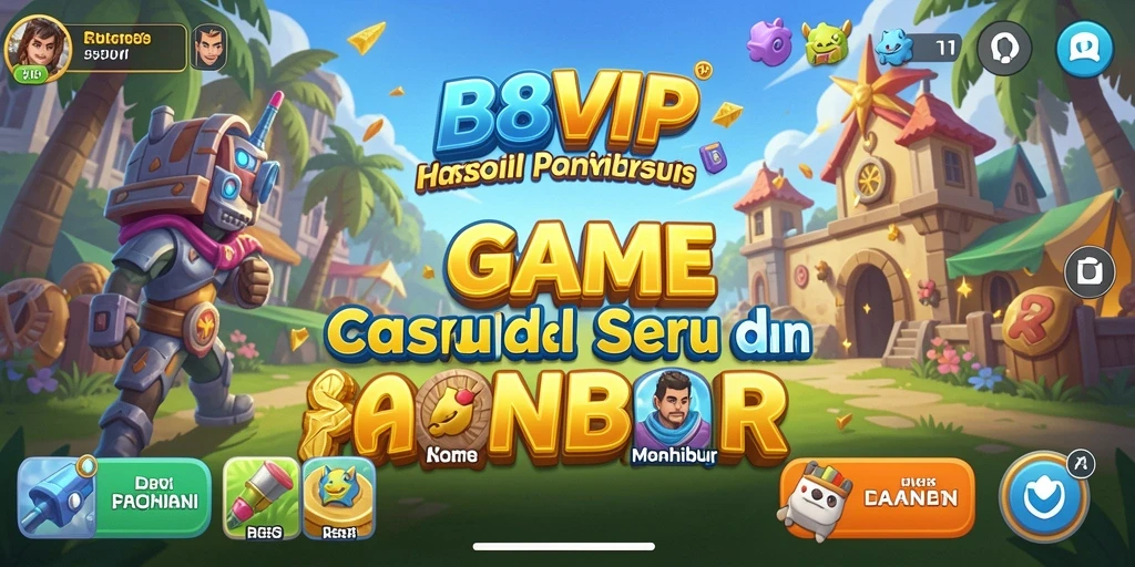 Tampilan menarik B8VIP saat gameplay Casual berlangsung.