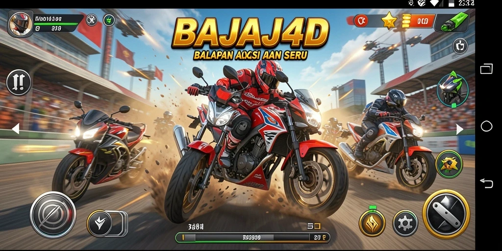 Tampilan gameplay BAJAJ4D yang penuh aksi dan kecepatan.
