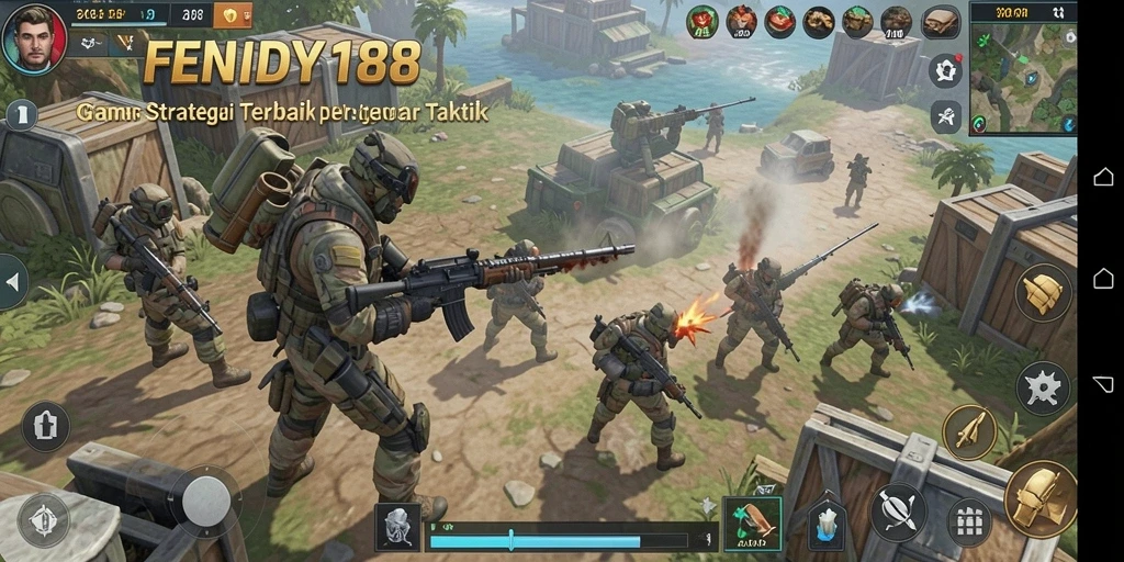 Tampilan gameplay strategis yang menantang dan menarik.