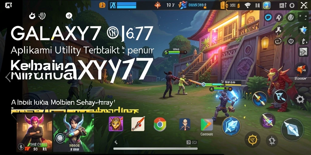 Tampilan antarmuka GALAXY77 yang intuitif dan mudah digunakan.
