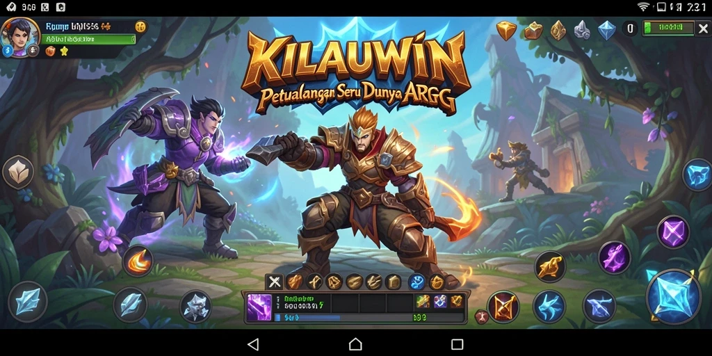 Screenshot gameplay menampilkan pertarungan seru di KILAUWIN.