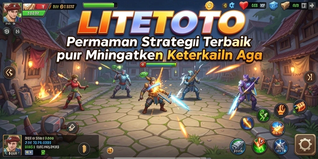Screenshot utama LITETOTO menampilkan momen strategis yang menegangkan dalam permainan.