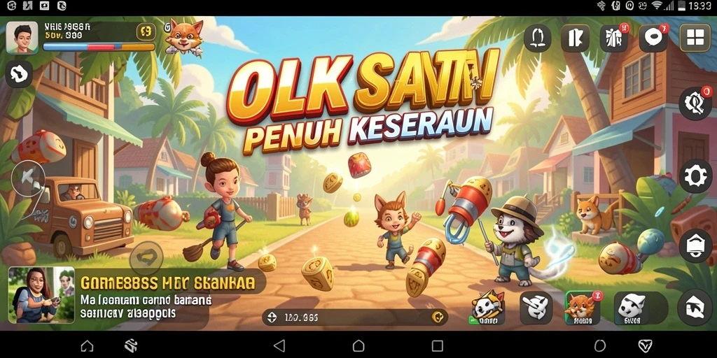 Screenshot OLX888 menampilkan gameplay santai dan menyenangkan
