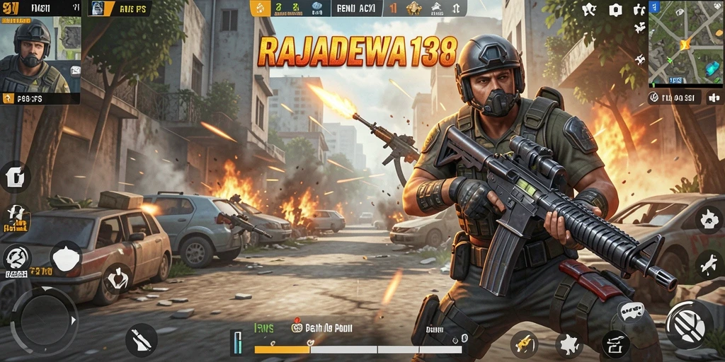 Tampilan gameplay menegangkan dan seru di RAJADEWA138.