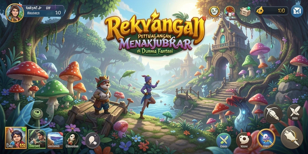 Tampilan menarik dari gameplay RAKYATJP di dunia petualangan yang luas.