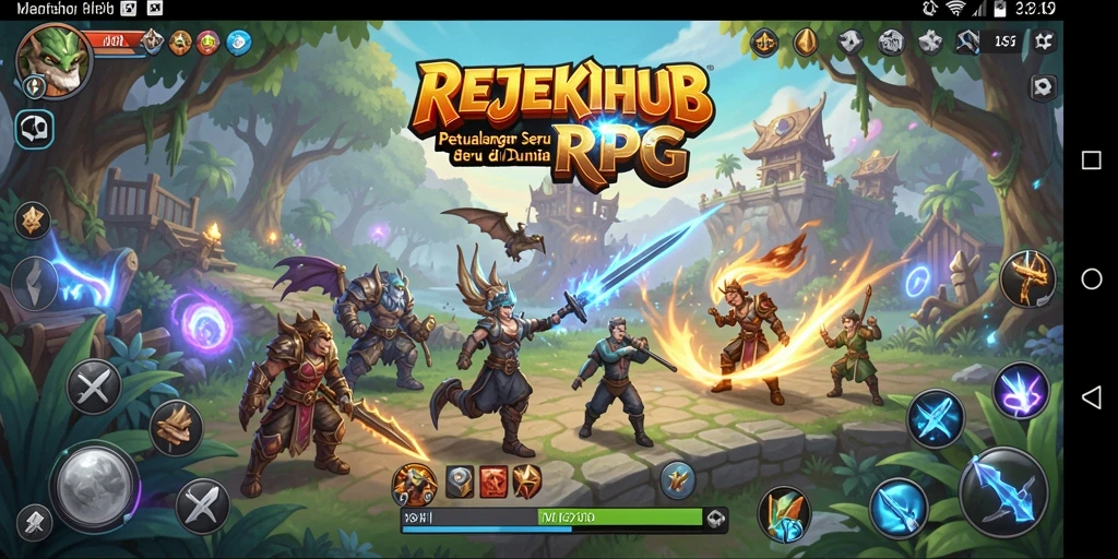 Gameplay menawan di REJEKIHUB memperlihatkan petualangan RPG yang seru.