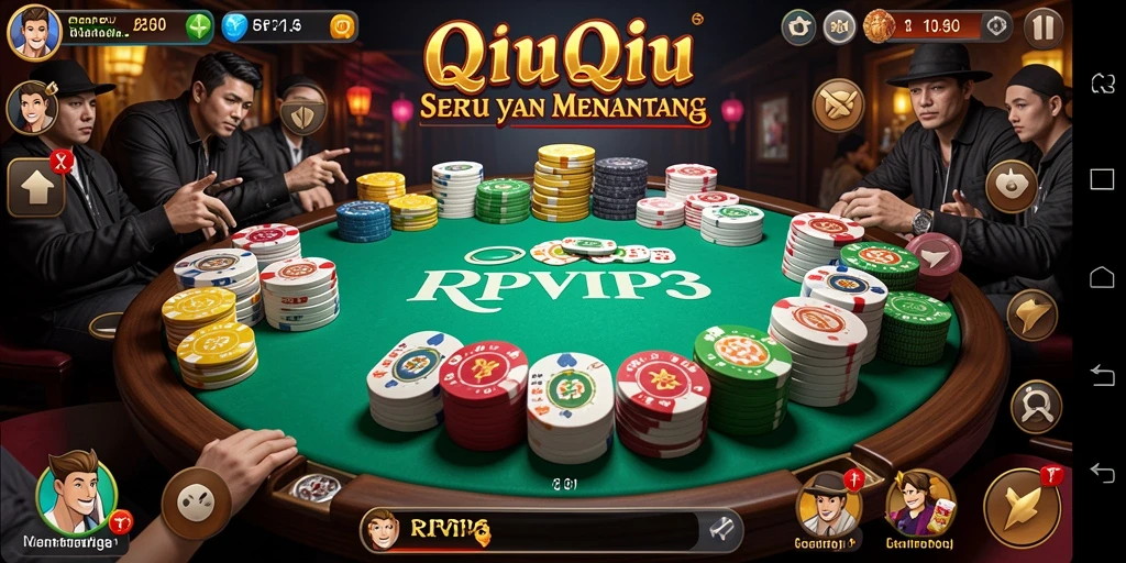Tampilan gameplay QiuQiu yang seru dan menarik di RPVIP3.