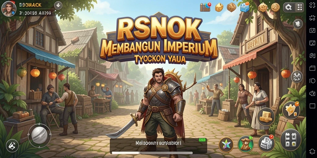 Tampilan gameplay RSNOK dengan elemen Tycoon yang menarik.