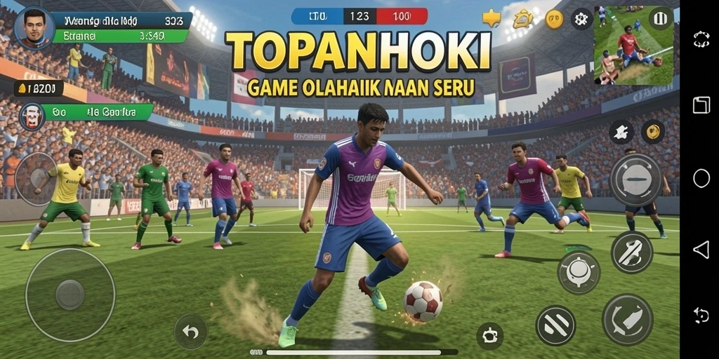Gameplay seru dari TOPANHOKI dengan aksi hoki intens.