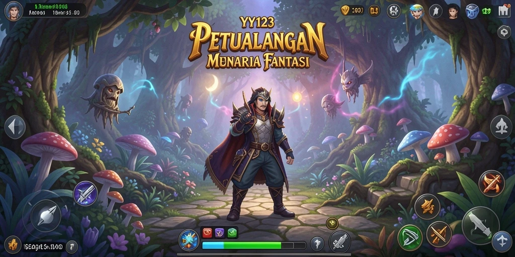 Screenshot gameplay YY123 menampilkan petualangan penuh aksi dan eksplorasi.