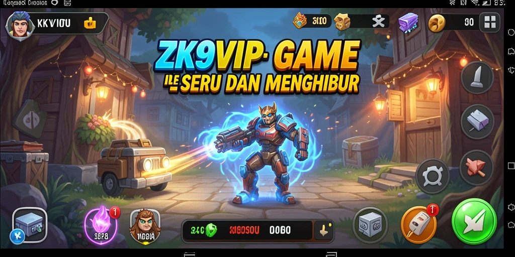 Screenshot gameplay <strong>ZK9VIP</strong> menunjukkan momen pengumpulan sumber daya yang mendebarkan.